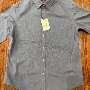 UNTUCKit Blue Gray Casual Button Down Shirt